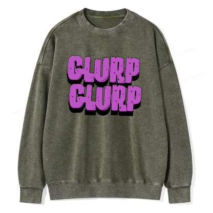 Pagewings Glurp Glurp Unisex Washed Sweatshirt