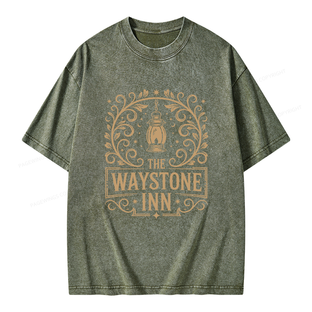 Pagewings The Waystone Inn Unisex Washed T-shirt