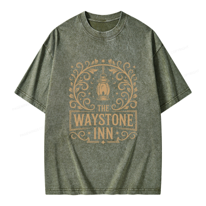 Pagewings The Waystone Inn Unisex Washed T-shirt