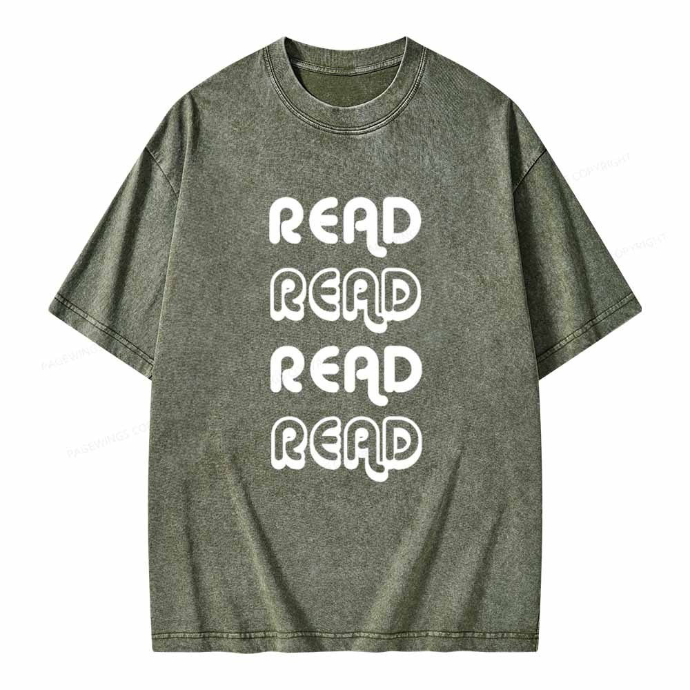 Pagewings The Read Unisex Tee Unisex Washed T-shirt