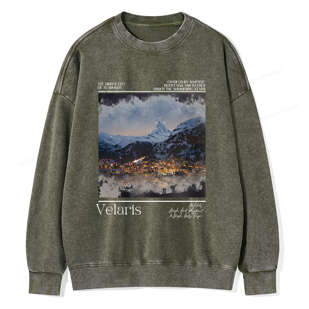 Pagewings Velaris Unisex Washed Sweatshirt