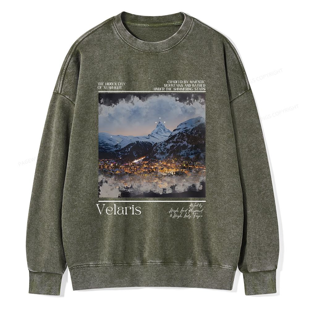 Pagewings Velaris Unisex Washed Sweatshirt
