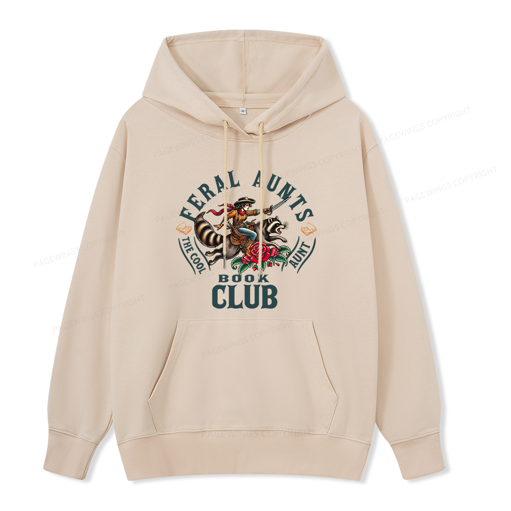 Pagewings Feral Aunt Social Book Club Unisex Classic Hoodie