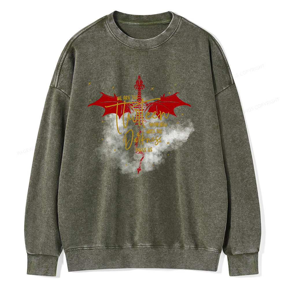 Pagewings We are the Thirteen Unisex Washed Sweatshirt