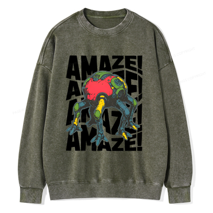 Pagewings Amaze Unisex Washed Sweatshirt