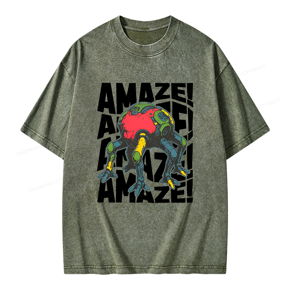 Pagewings Amaze Unisex Washed T-shirt