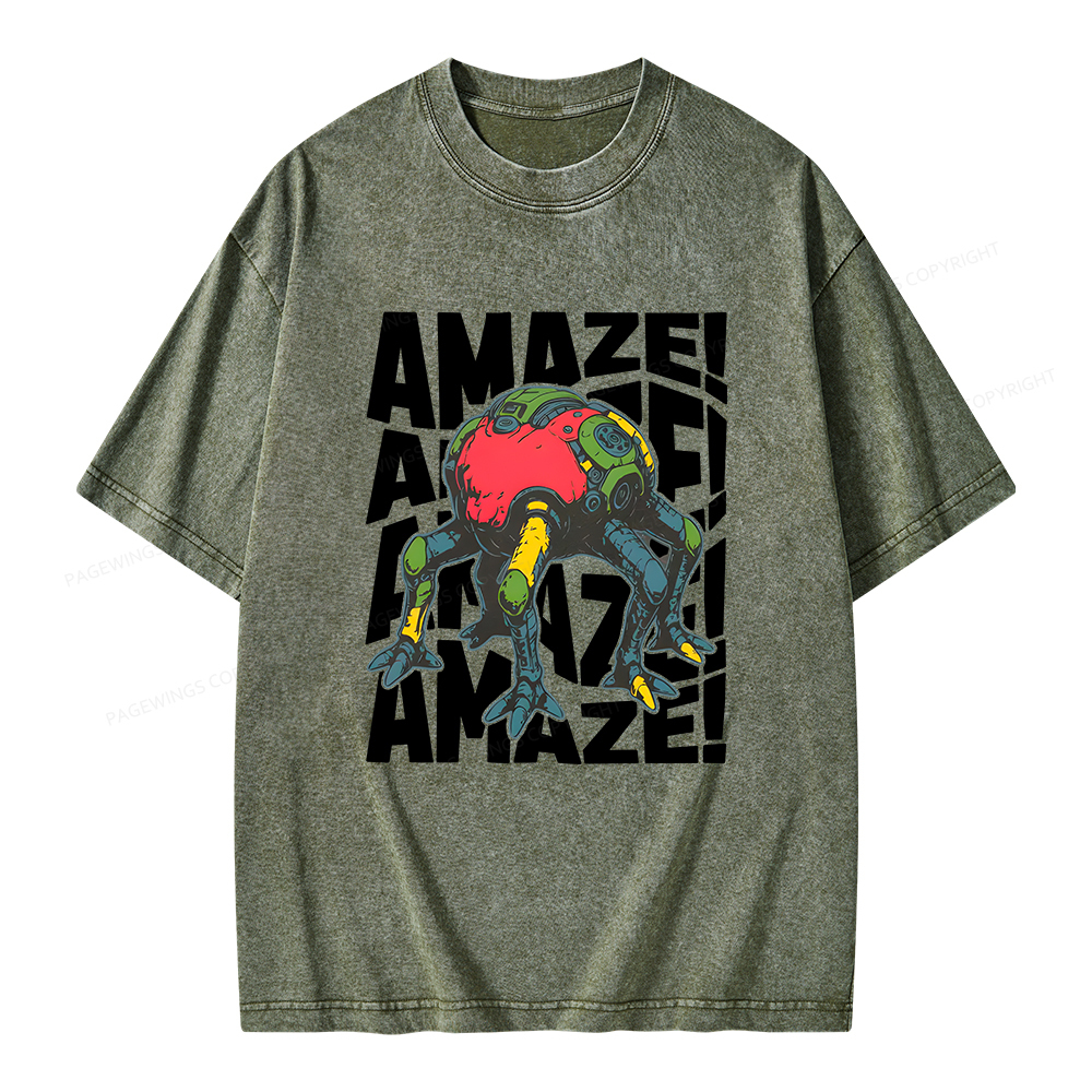Pagewings Amaze Unisex Washed T-shirt