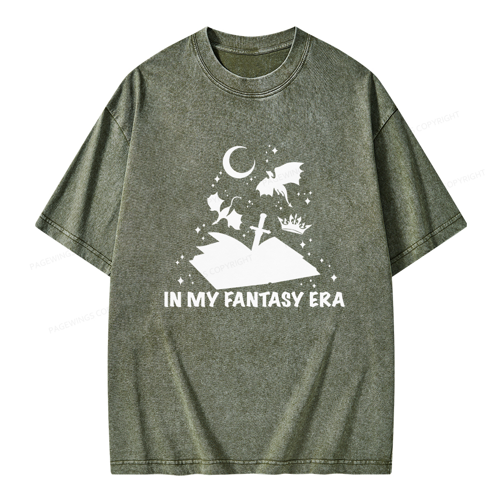 Pagewings In My Fantasy Era Unisex Washed T-shirt