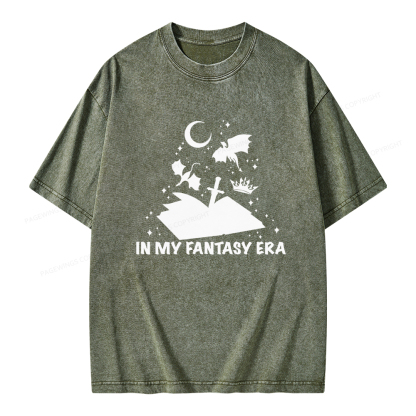 Pagewings In My Fantasy Era Unisex Washed T-shirt