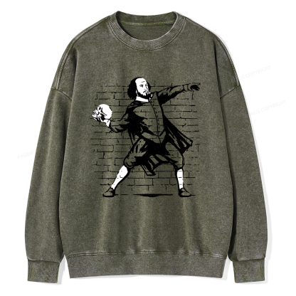 Pagewings The Poet Unisex Washed Sweatshirt