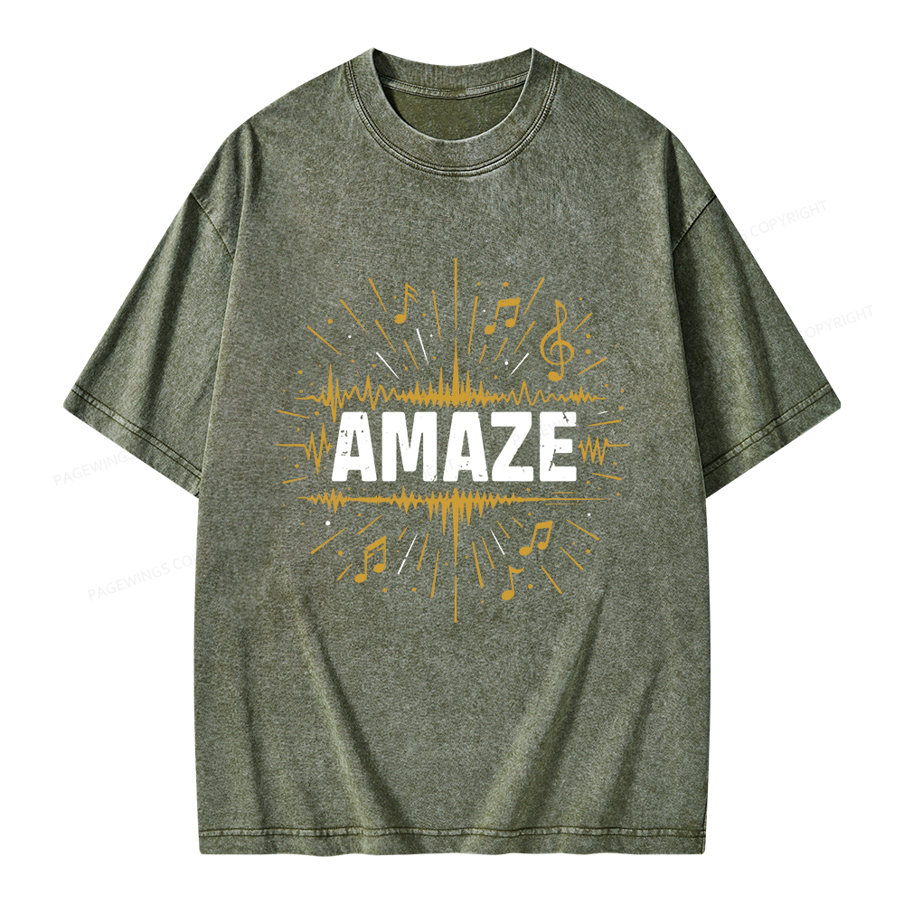 Pagewings Amaze Unisex Washed T-shirt