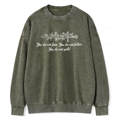 Pagewings You Do not Yield Unisex Washed Sweatshirt