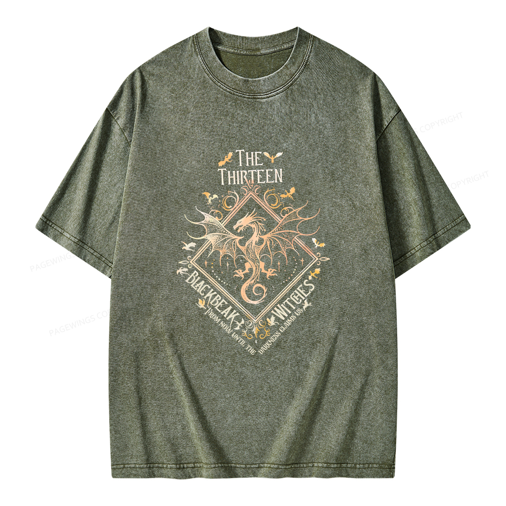 Pagewings The Thirteen Unisex Washed T-shirt