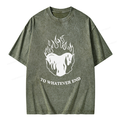 Pagewings Fireheart Unisex Washed T-shirt