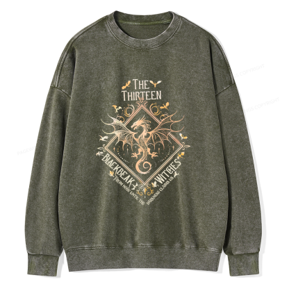 Pagewings Manon Blackbeak Unisex Washed Sweatshirt