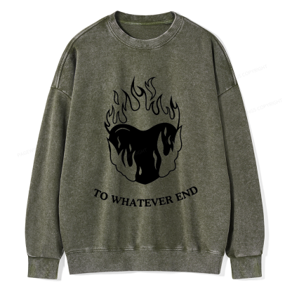 Pagewings Baby Tee Women Unisex Washed Sweatshirt