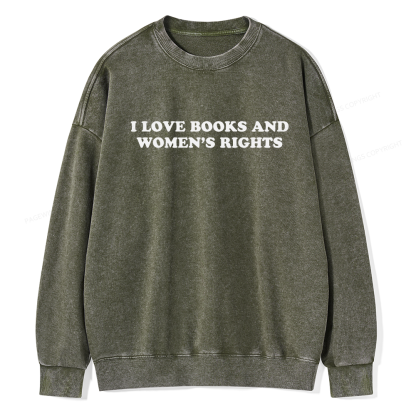Pagewings Feminism Coquette Aesthetic Baby Unisex Washed Sweatshirt