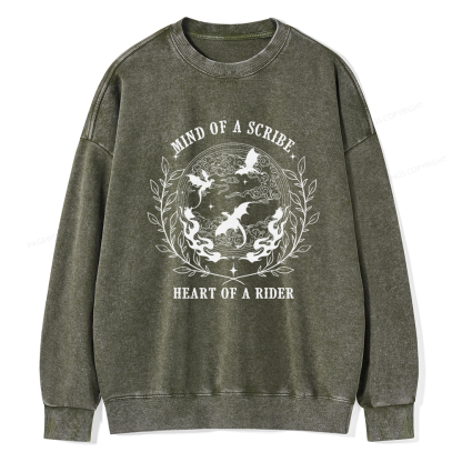 Pagewings Mind Of A Scribe Unisex Washed Sweatshirt
