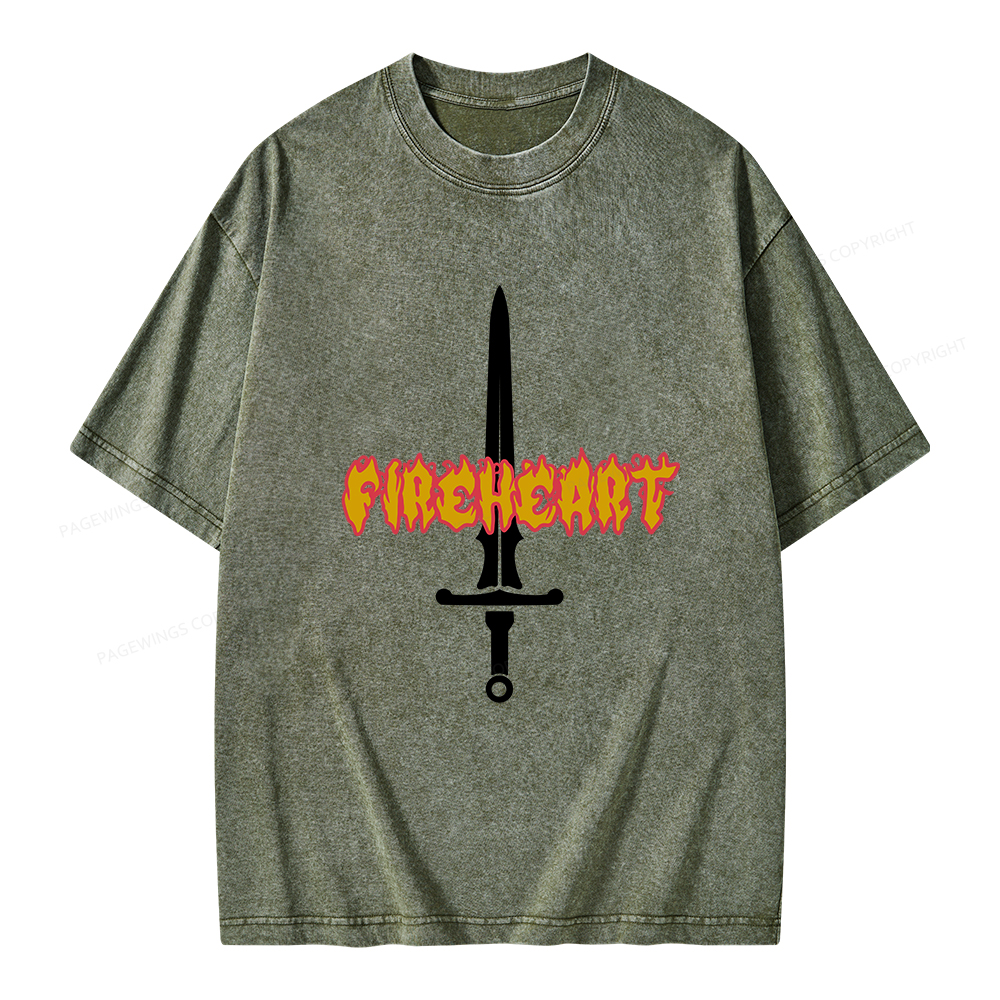 Pagewings Fireheart Aelin The Thirteen Unisex Washed T-shirt