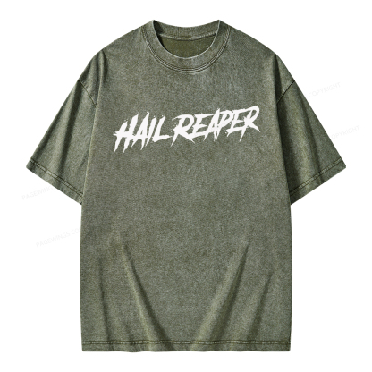 Pagewings Hail Reaper Unisex Washed T-shirt