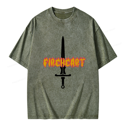 Pagewings Fireheart Aelin The Thirteen Unisex Washed T-shirt