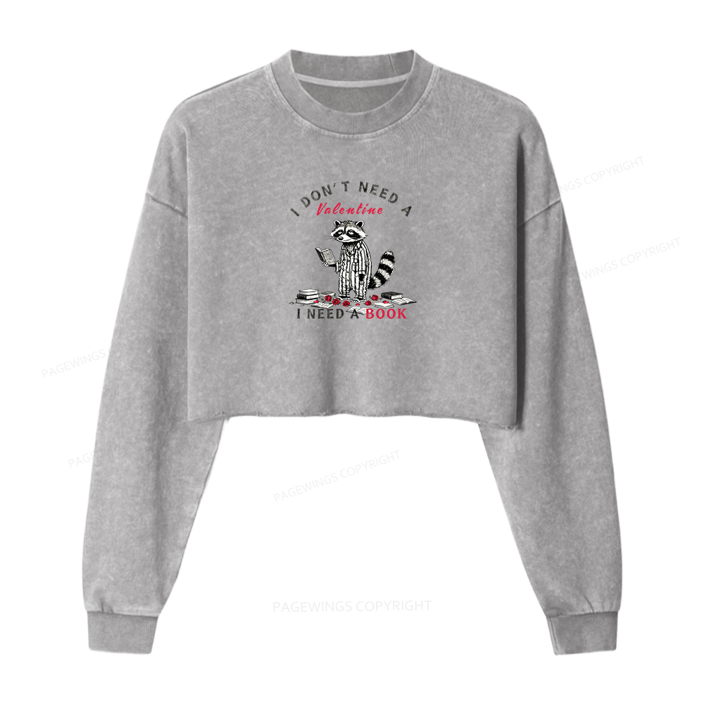 [Copy]Pagewings The Losers Club Washed Crop Sweatshirt