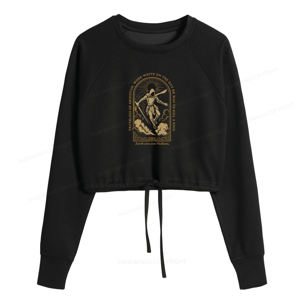 Pagewings Truthless of Shinovar Women Cropped Sweatshirt 