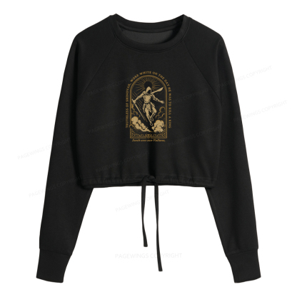 Pagewings Truthless of Shinovar Women Cropped Sweatshirt 