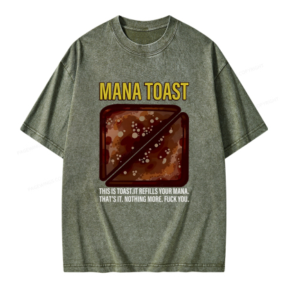 Pagewings Mana Toast Unisex Washed T-shirt