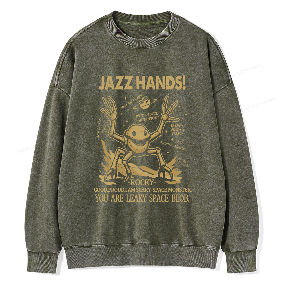 Pagewings You Sleep I Watch Unisex Washed Sweatshirt