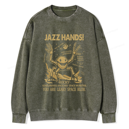 Pagewings You Sleep I Watch Unisex Washed Sweatshirt