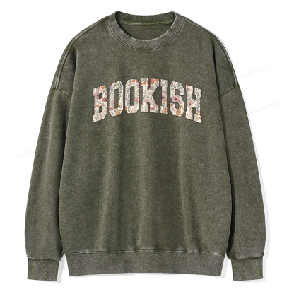 Pagewings Bookish Unisex Washed Sweatshirt