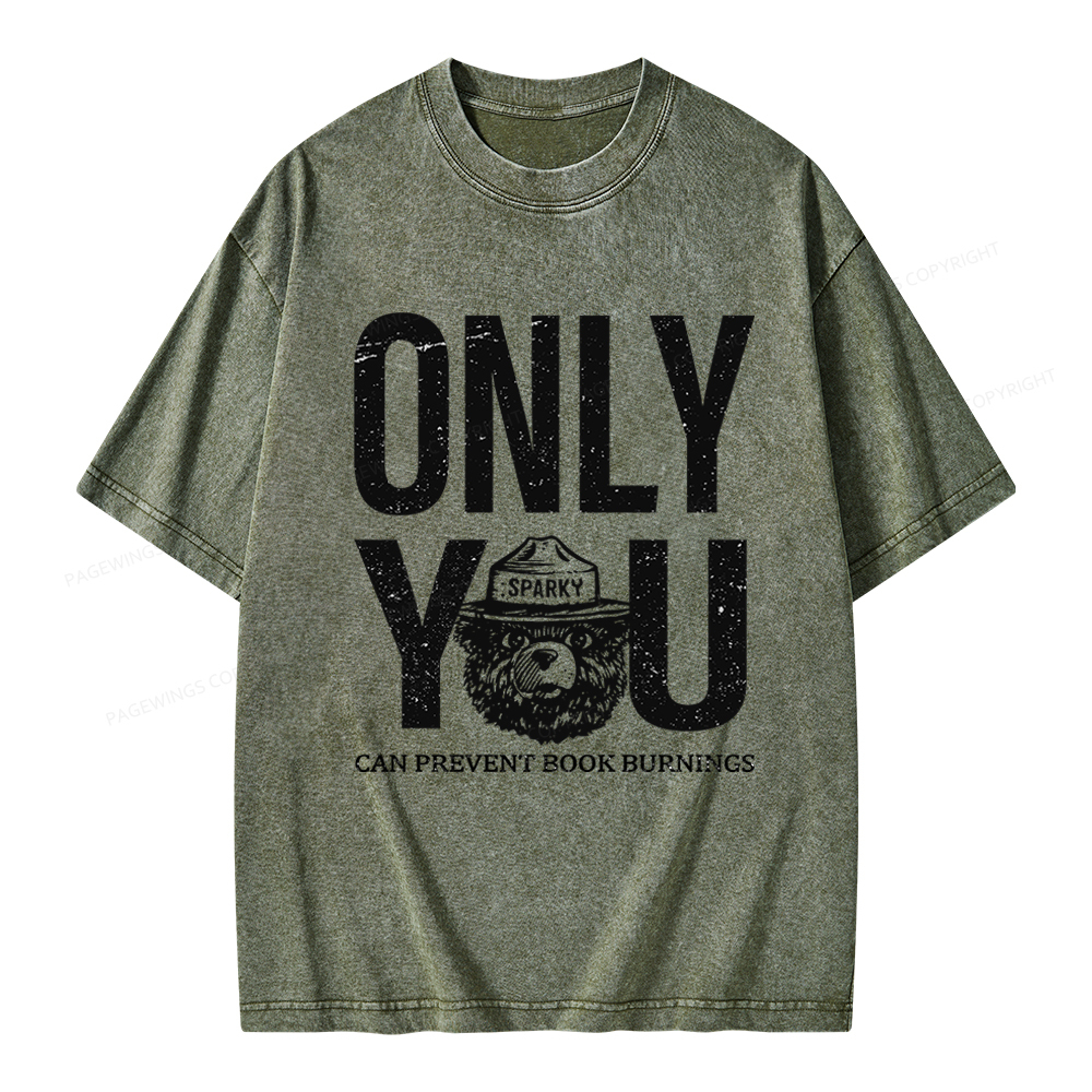 Pagewings Only You Unisex Washed T-shirt