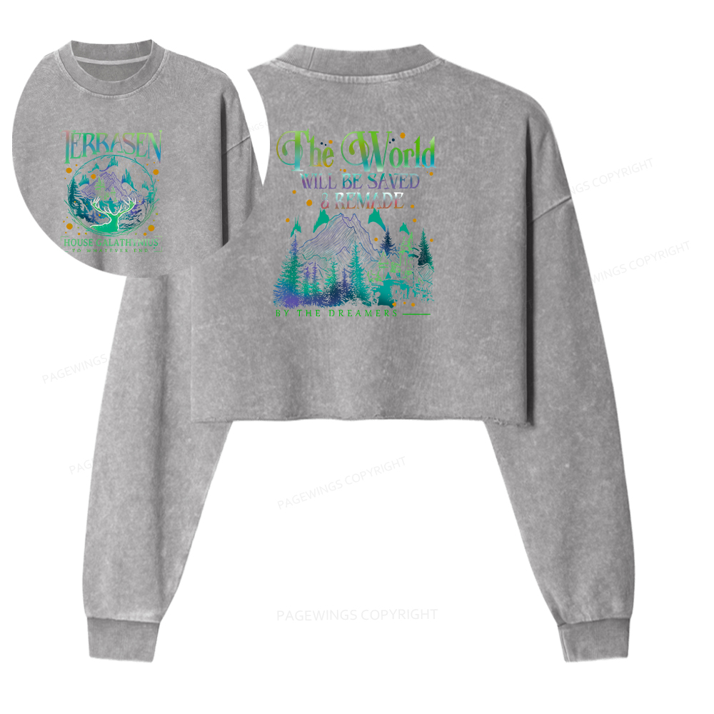 Pagewings Terrasen Washed Crop Sweatshirt