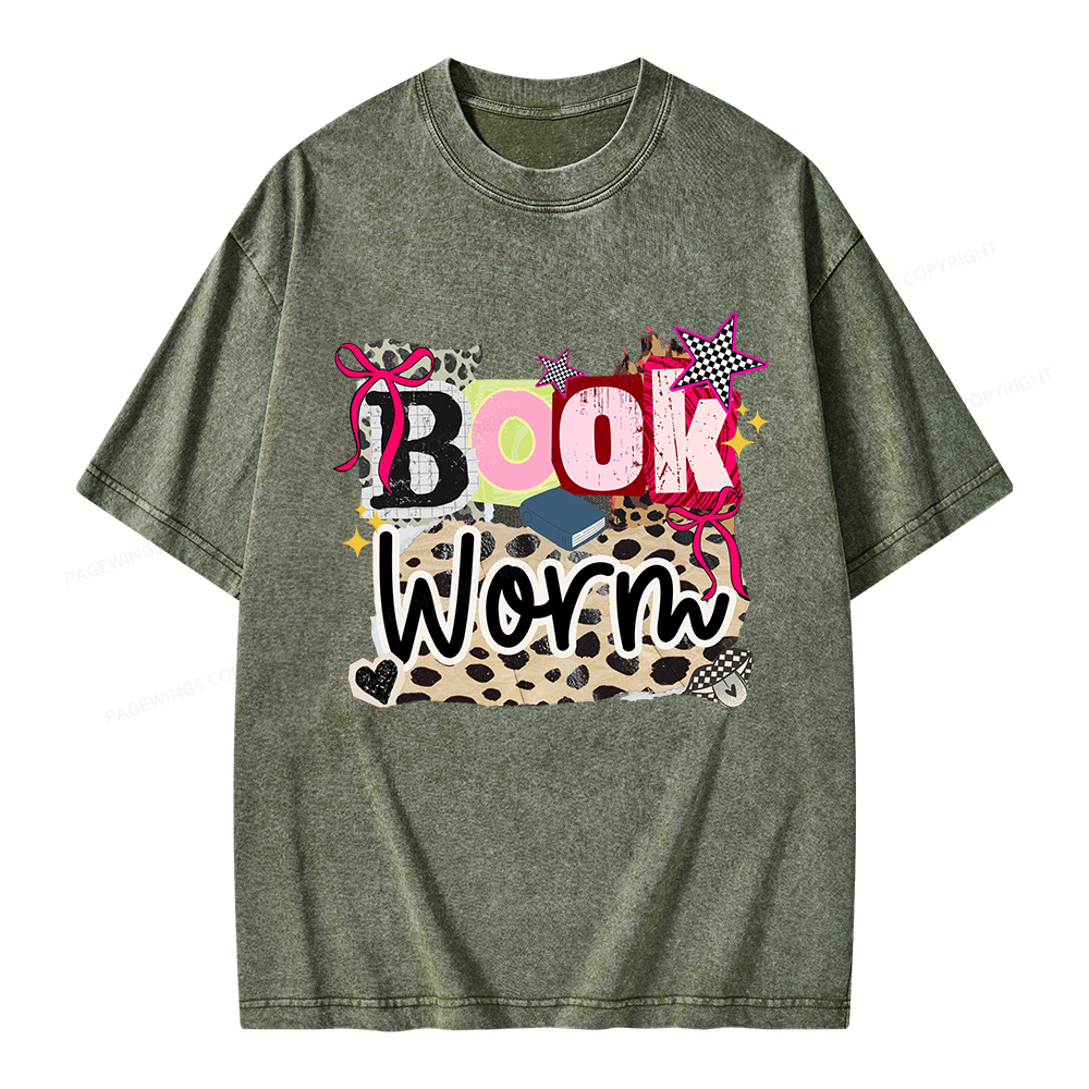 Pagewings Bookworm Unisex Washed T-shirt