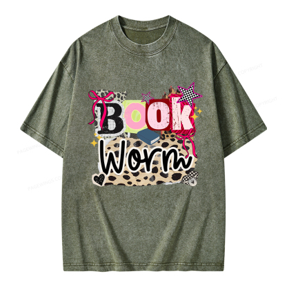 Pagewings Bookworm Unisex Washed T-shirt