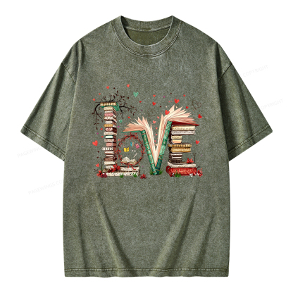 Pagewings Book Lover Unisex Washed T-shirt
