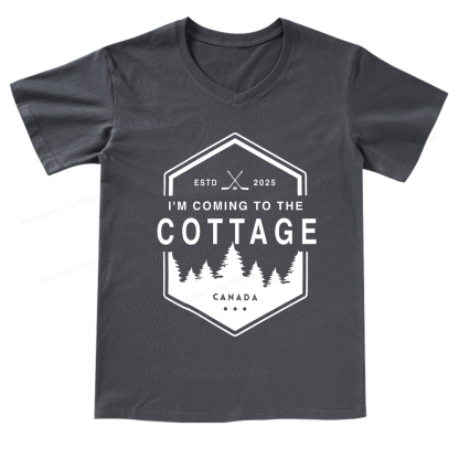 Pagewings Coming To The Cottage V-neck T-shirt