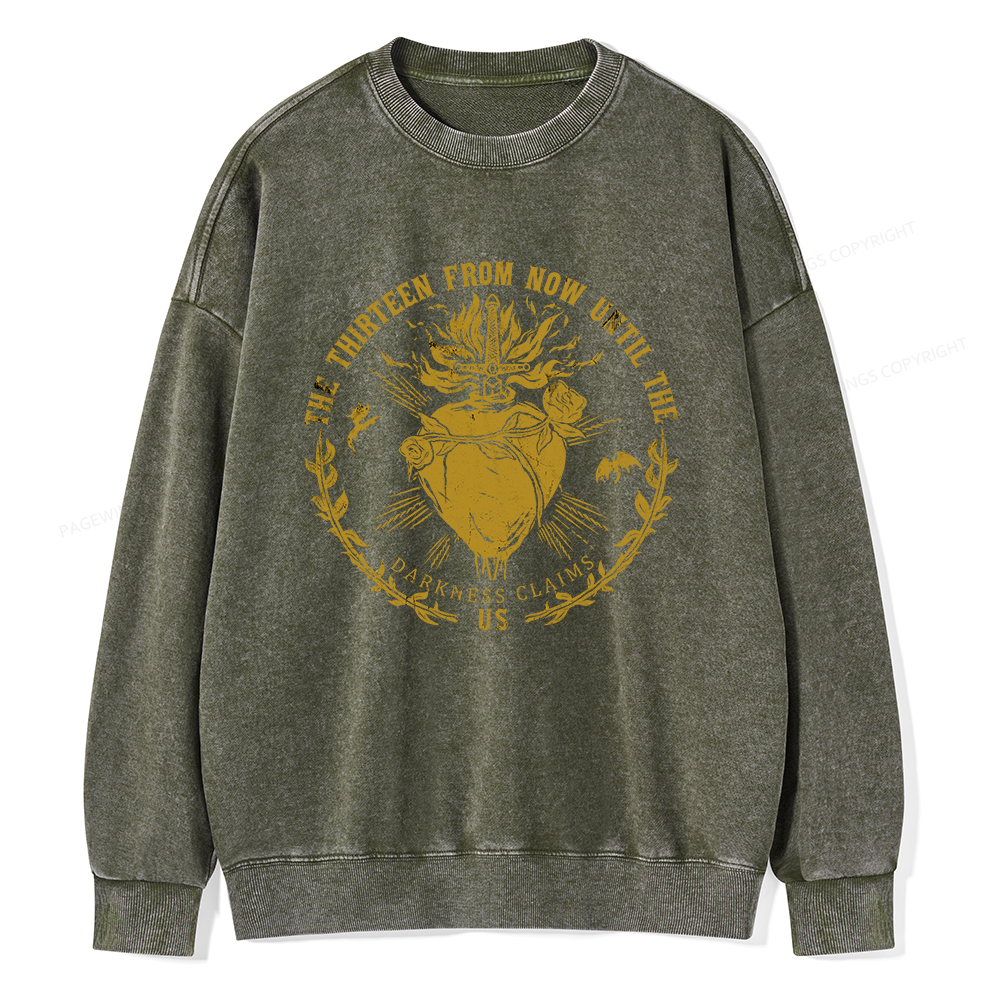 Pagewings The Thirteen Unisex Washed Sweatshirt