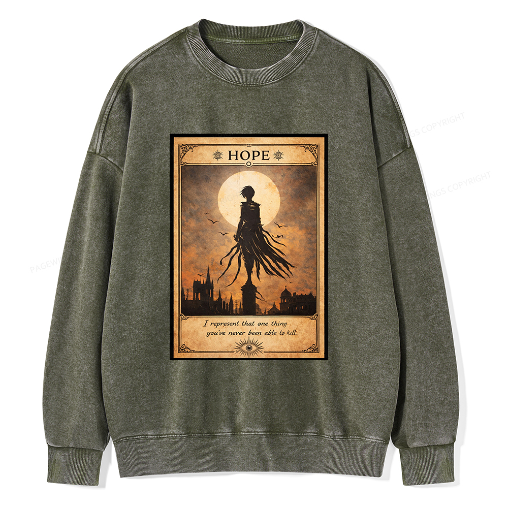 Pagewings Hope Unisex Washed Sweatshirt