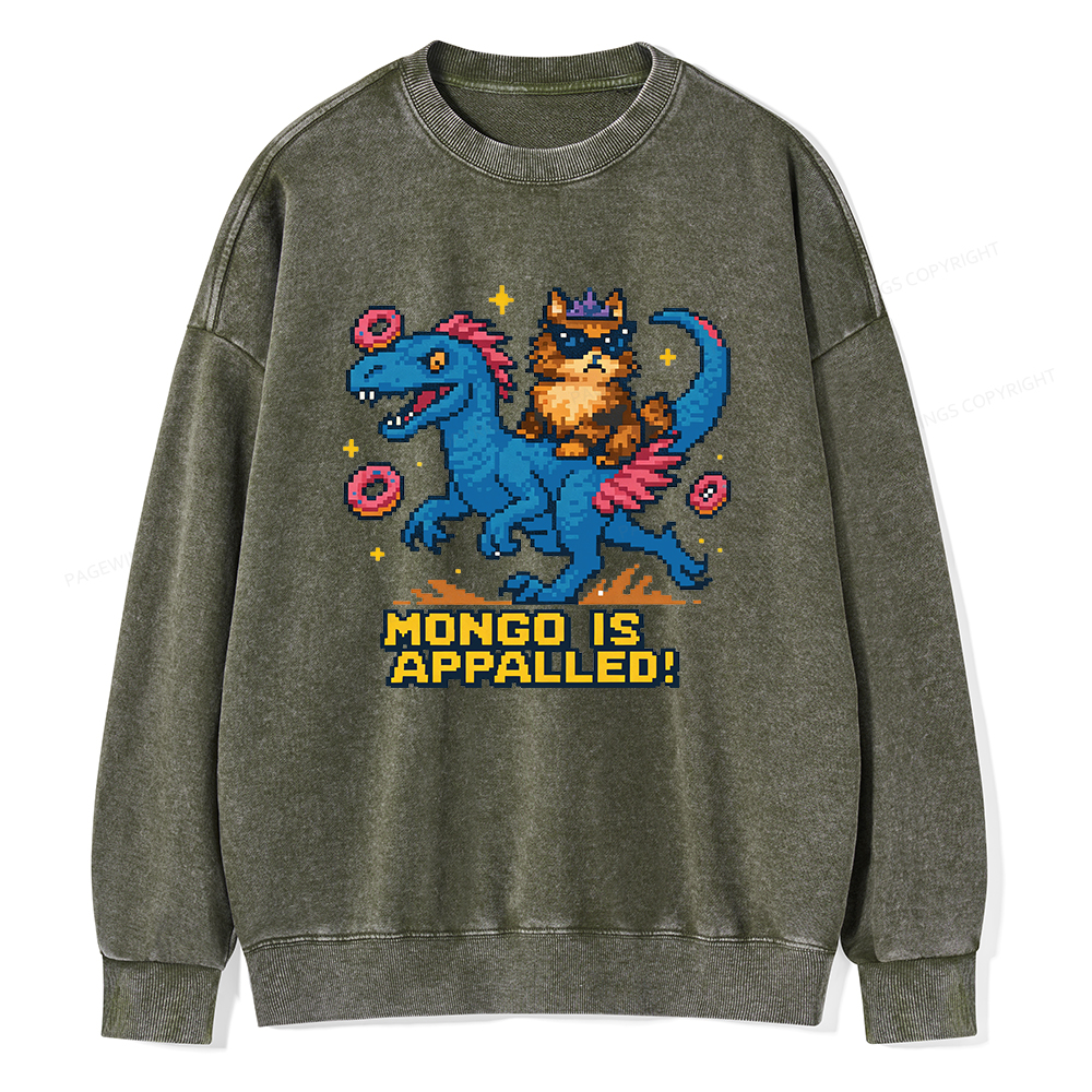 Pagewings Mongo Is Appalled Unisex Washed Sweatshirt