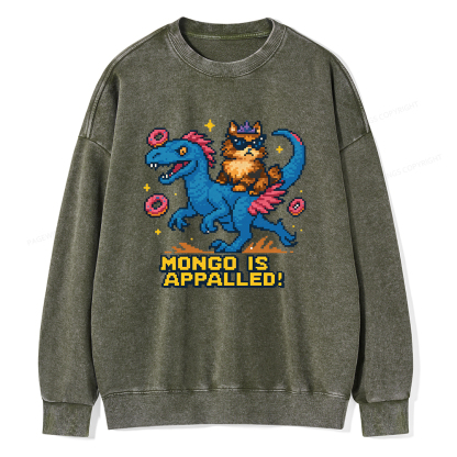Pagewings Mongo Is Appalled Unisex Washed Sweatshirt