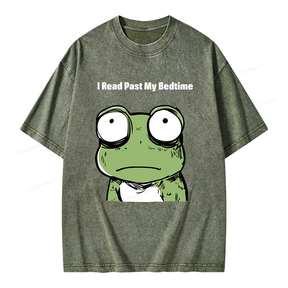 Pagewings I Read Past My Bedtime  Unisex Washed T-shirt