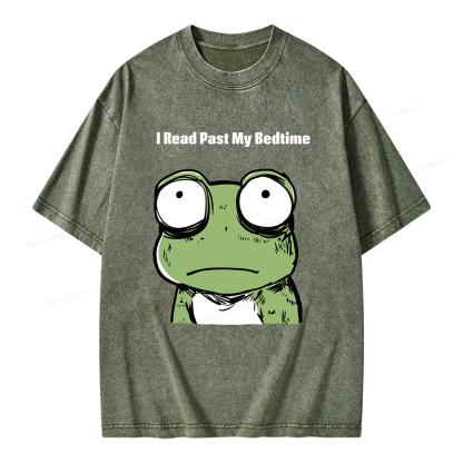 Pagewings I Read Past My Bedtime  Unisex Washed T-shirt