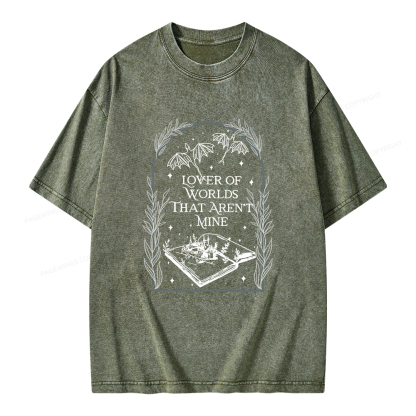 Pagewings Fantasy Reader Unisex Washed T-shirt