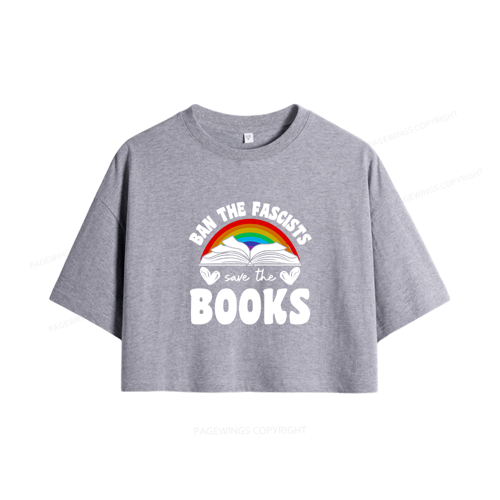 Pagewings Banned books Women Crop Tops