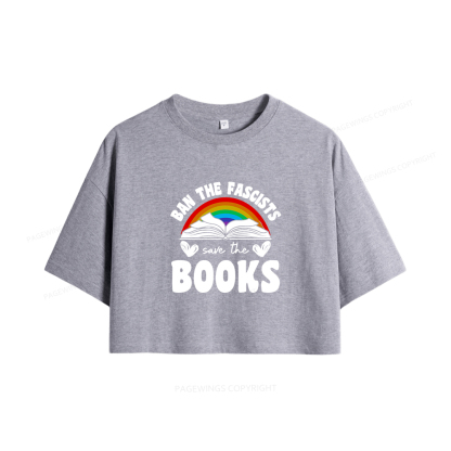 Pagewings Banned books Women Crop Tops