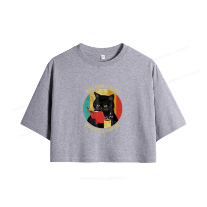 Pagewings Read Banned Books Drink Coffee Fight Evil Women Crop Tops