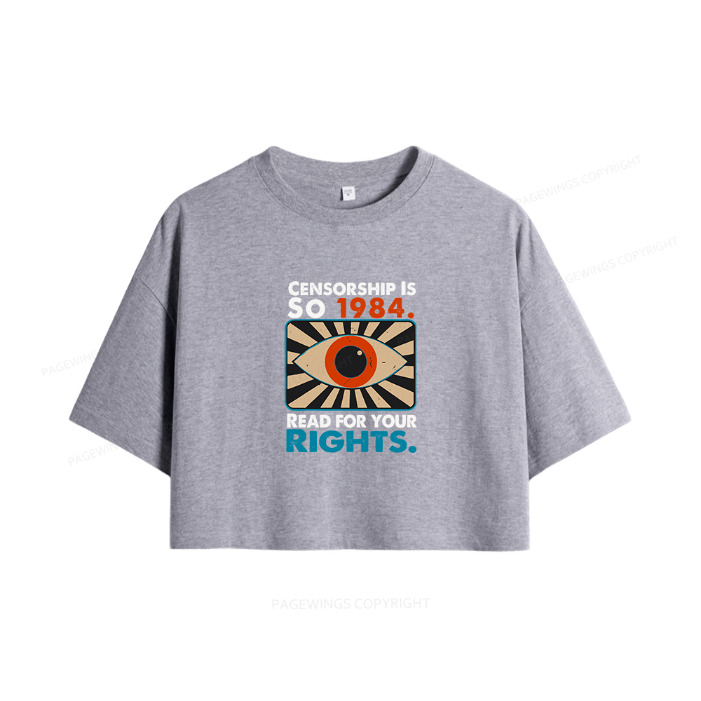 Pagewings Read For Your Rights Women Crop Tops