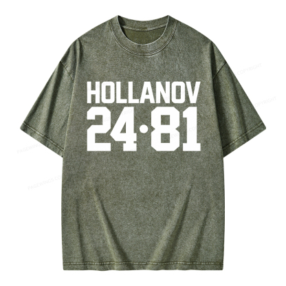 Pagewings Romance Numbers Unisex Washed T-shirt